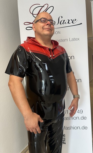 Latex Herren Hoodie Shirt